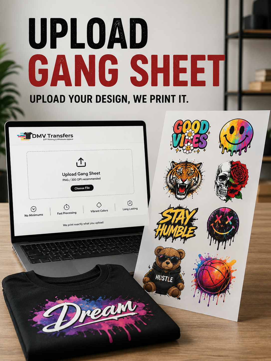 Upload Gang Sheet